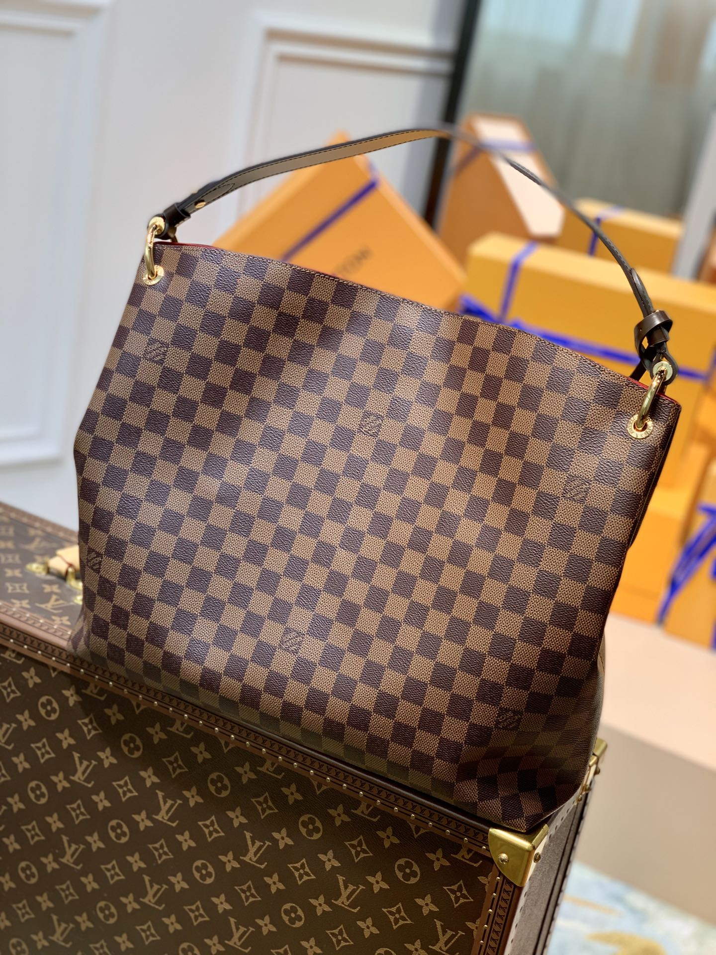 LV N44045 Louis Vuitton Graceful MM N42233 Damier Eb��ne