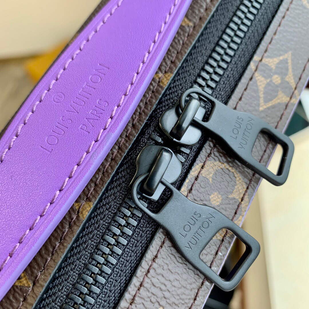 LV M46264 Louis Vuitton Handle Soft Trunk Bag Purple