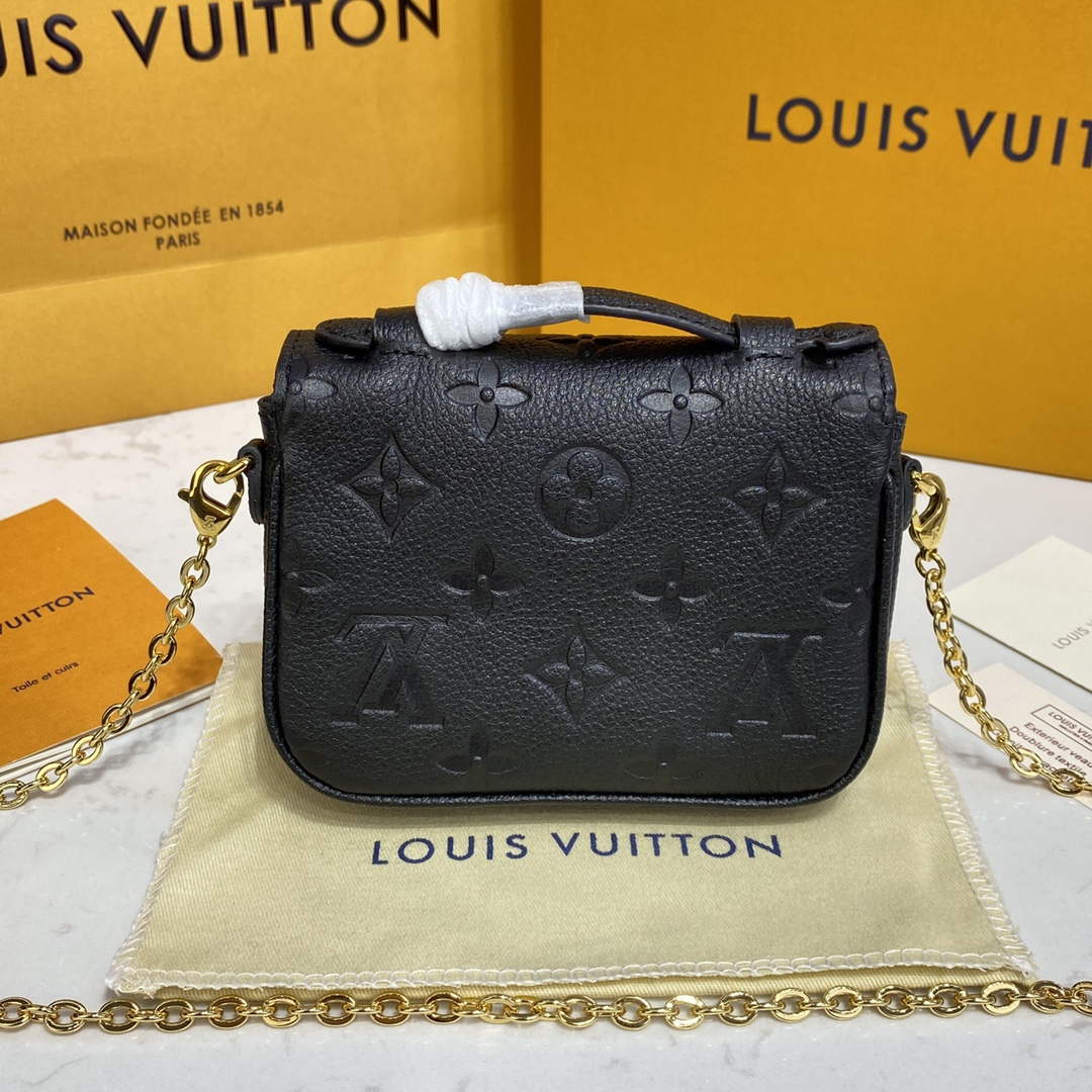 LV M81407 Louis Vuitton Micro M��tis Bag Black