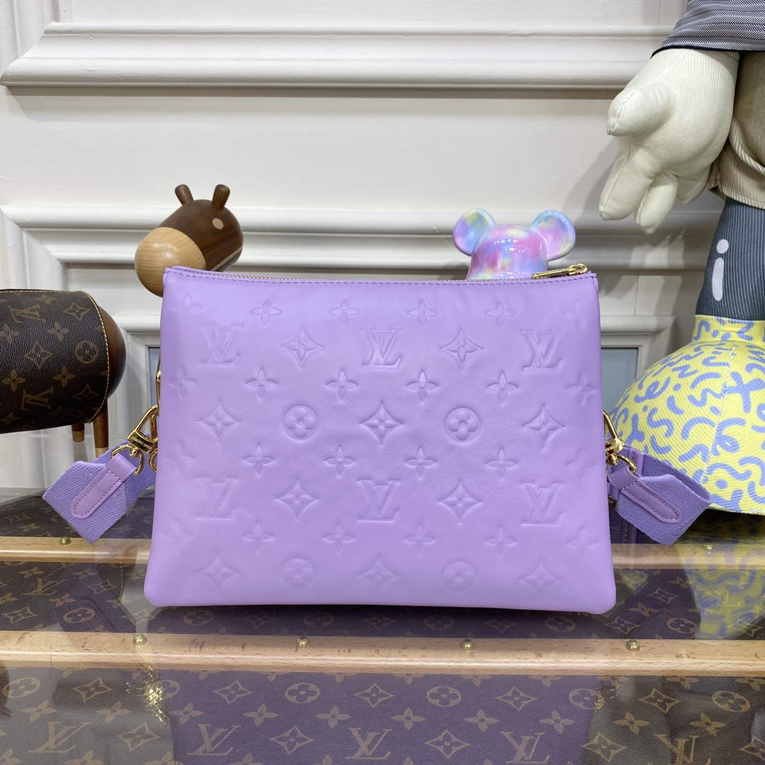 LV M21439 Louis Vuitton Coussin PM Handbag Light Purple