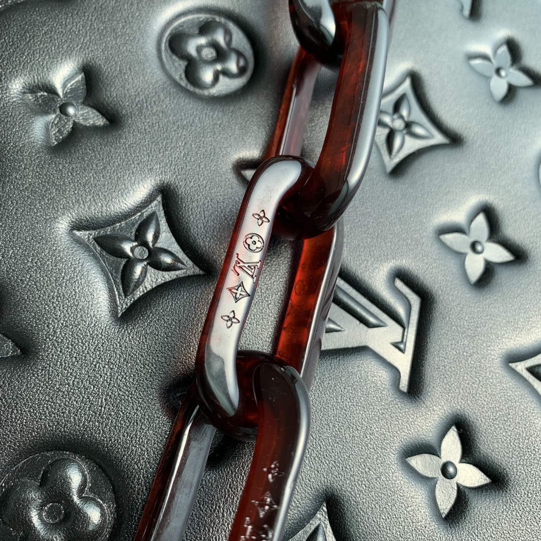 LV M57790 Louis Vuitton Coussin PM Handbag Black