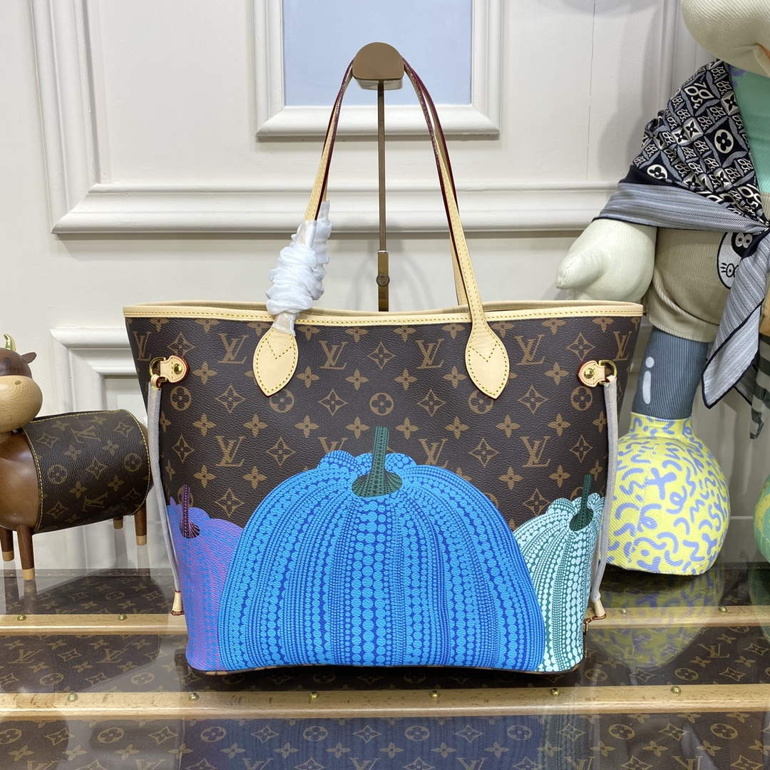 Louis Vuitton M46468 LV x YK Neverfull MM Bag
