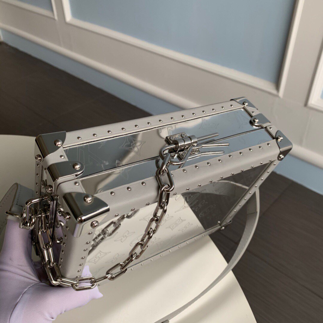 LV M20230 Louis Vuitton Clutch Box Bag M20233 Gray