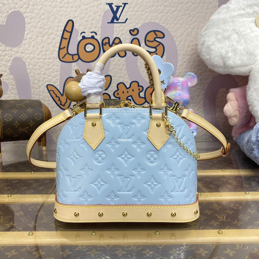 LV M24062 Louis Vuitton Alma BB Bag Sky Blue