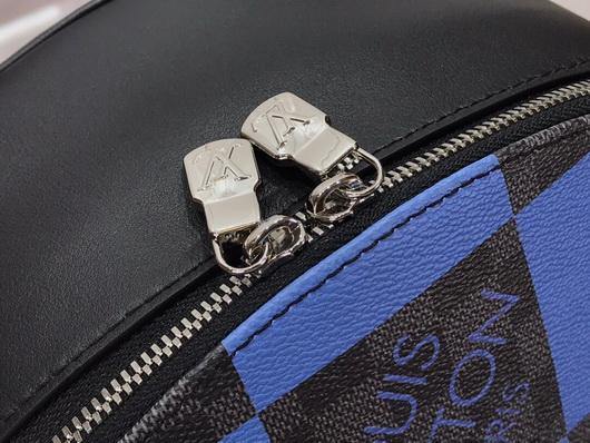 LV N40402 Louis Vuitton Josh Backpack Damier Graphite Blue