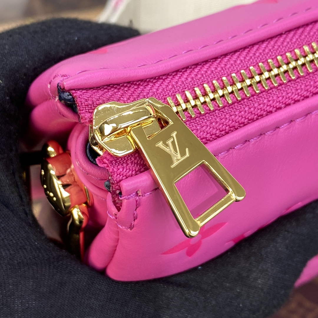 LV M21773 Louis Vuitton Coussin PM Handbag Rose Miami Pink