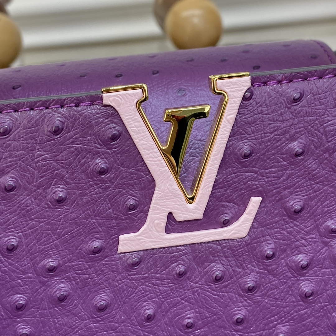 LV N81523 Louis Vuitton Capucines BB Handbag Purple