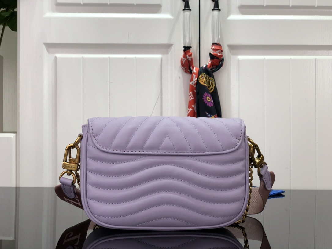 LV M56466 Louis Vuitton New Wave Multi-Pochette Leather M56461 Purple