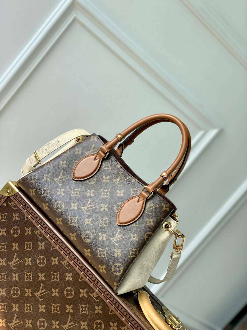 LV M46495 Louis Vuitton Op��ra BB Tote Bag Cr��me Beige