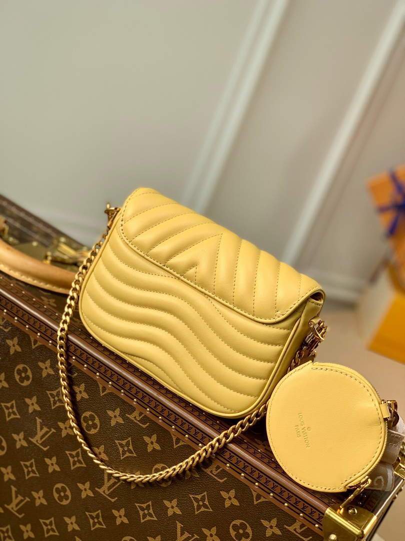 LV M57942 Louis Vuitton New Wave Multi Pochette Bag M56468 Yellow