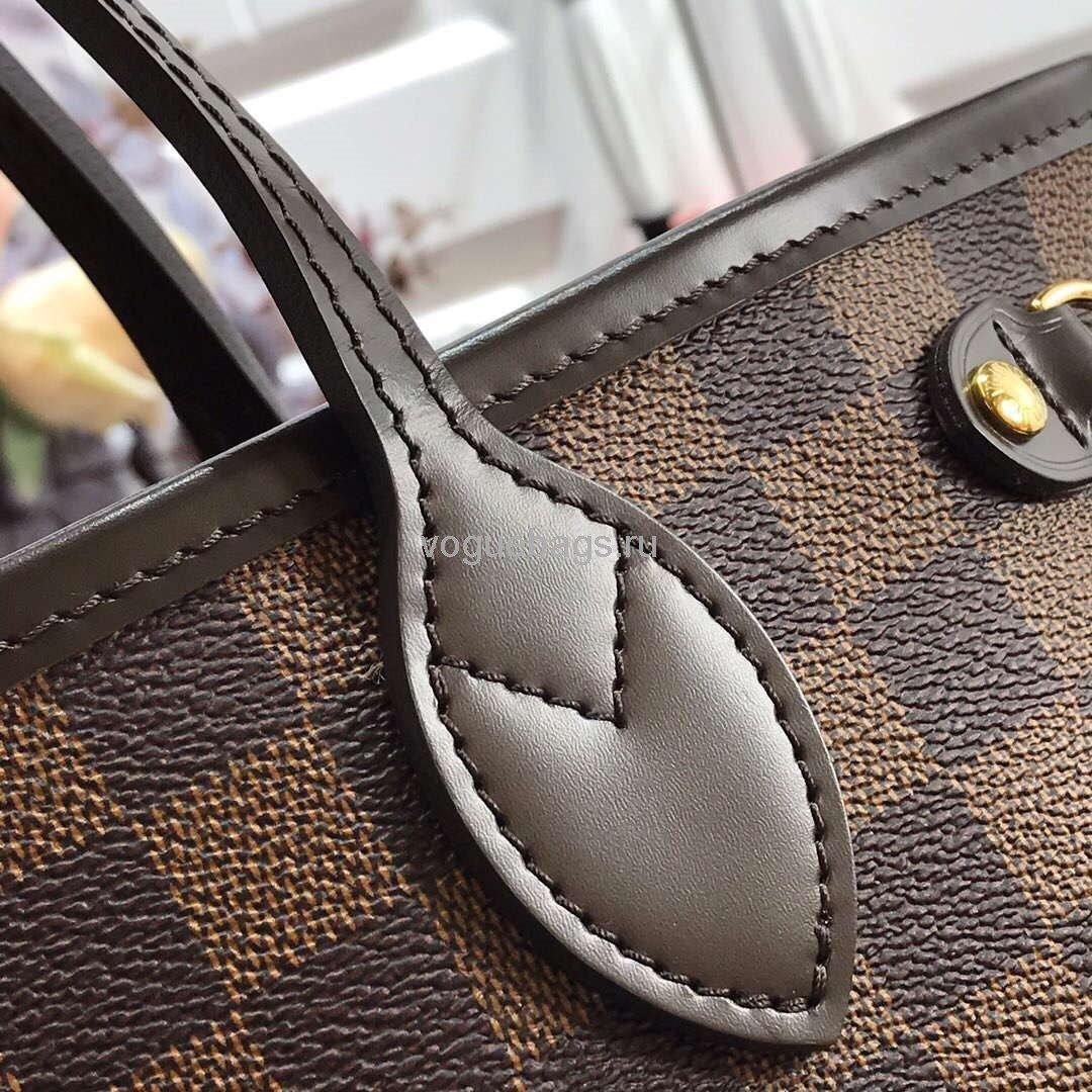 LV M41359 Louis Vuitton Neverfull PM Damier Ebene M41245 Bag Red