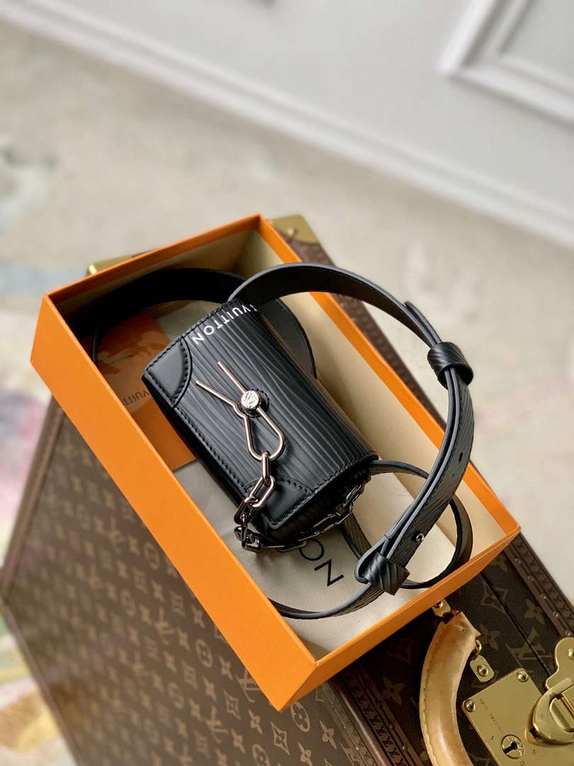 LV M23837 Louis Vuitton Micro Steamer Wallet Black