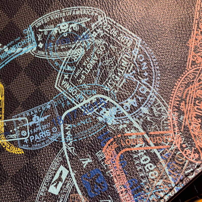 LV N45276 Louis Vuitton Sac Plat Messenger Bag Black