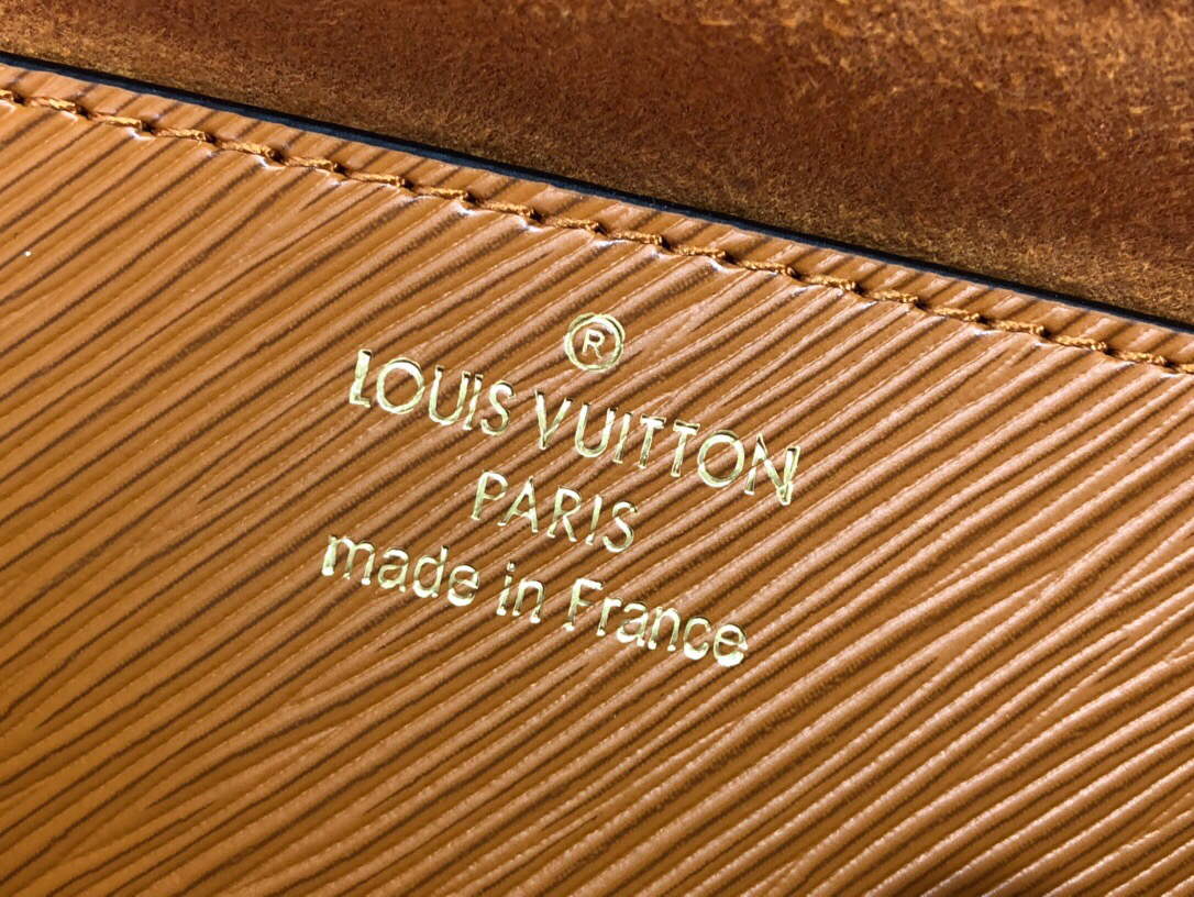 LV M59686 Louis Vuitton Twist MM Gold Miel Brown
