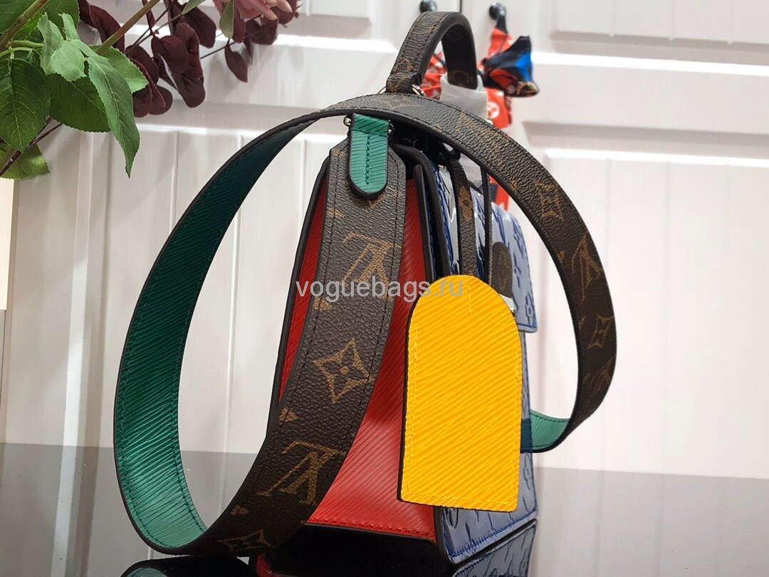 LV M90514 Louis Vuitton Spring Street Monogram Vernis Bag M90468 Blue