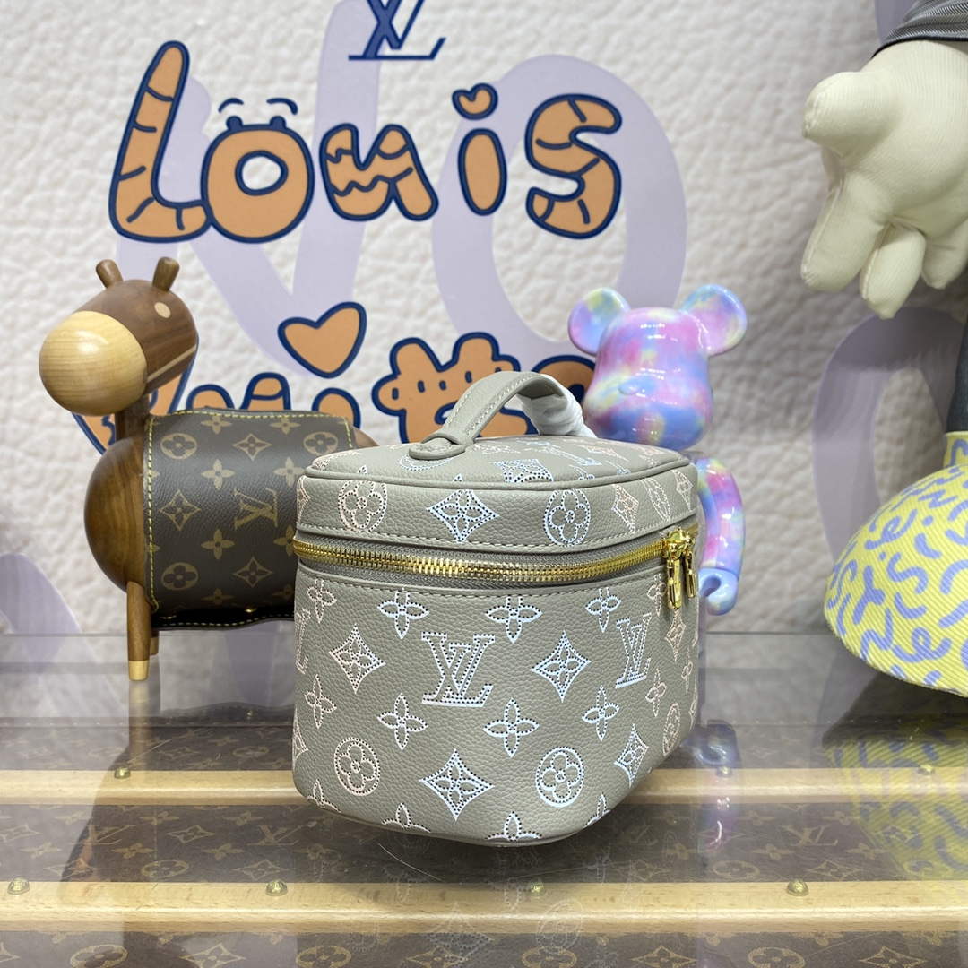 LV M23550 Louis Vuitton Nice Mini Vanity Case Gray