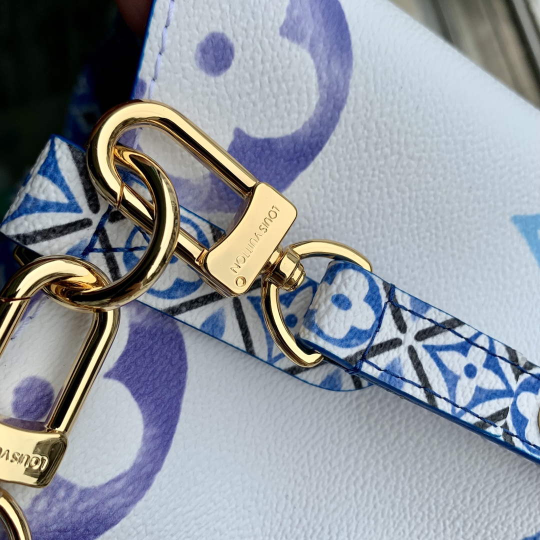 LV M22986 Louis Vuitton N��ono�� BB Bucket Bag Bule