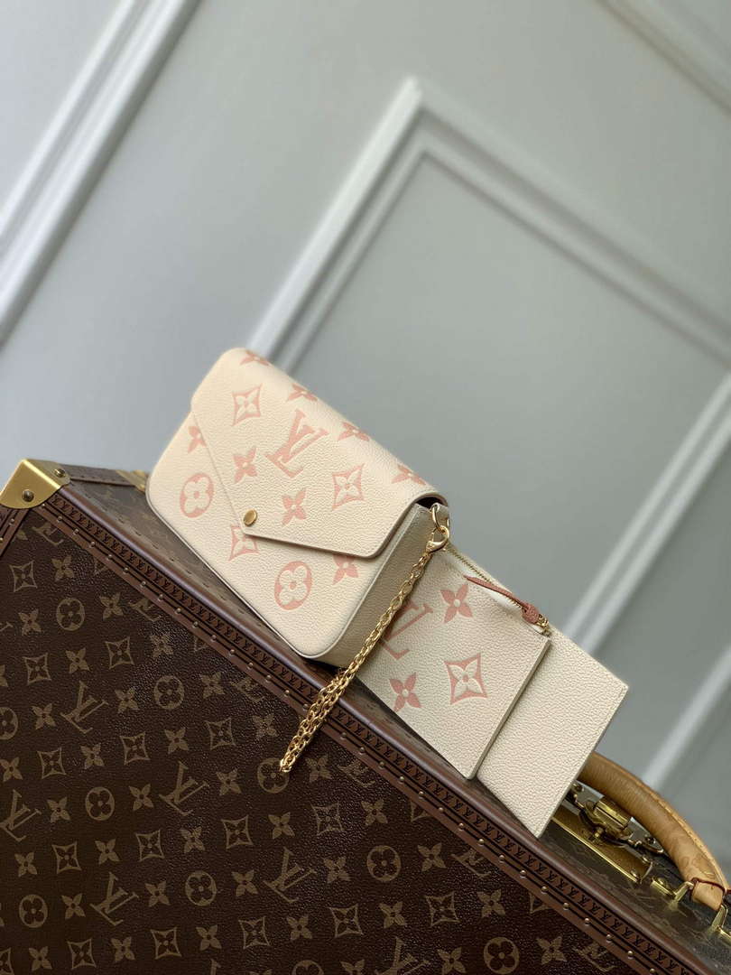 LV M82610 Louis Vuitton Pochette F��licie Bag Pink