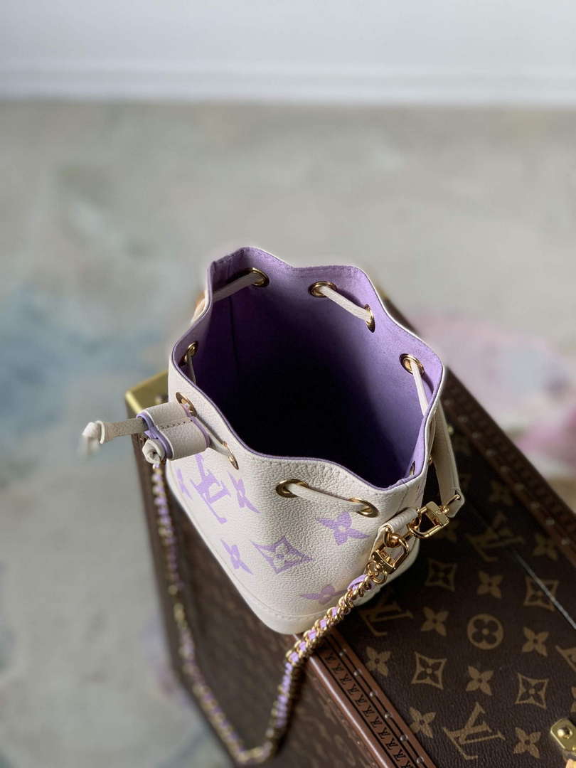 LV M46291 Louis Vuitton Nano No�� Bag Purple