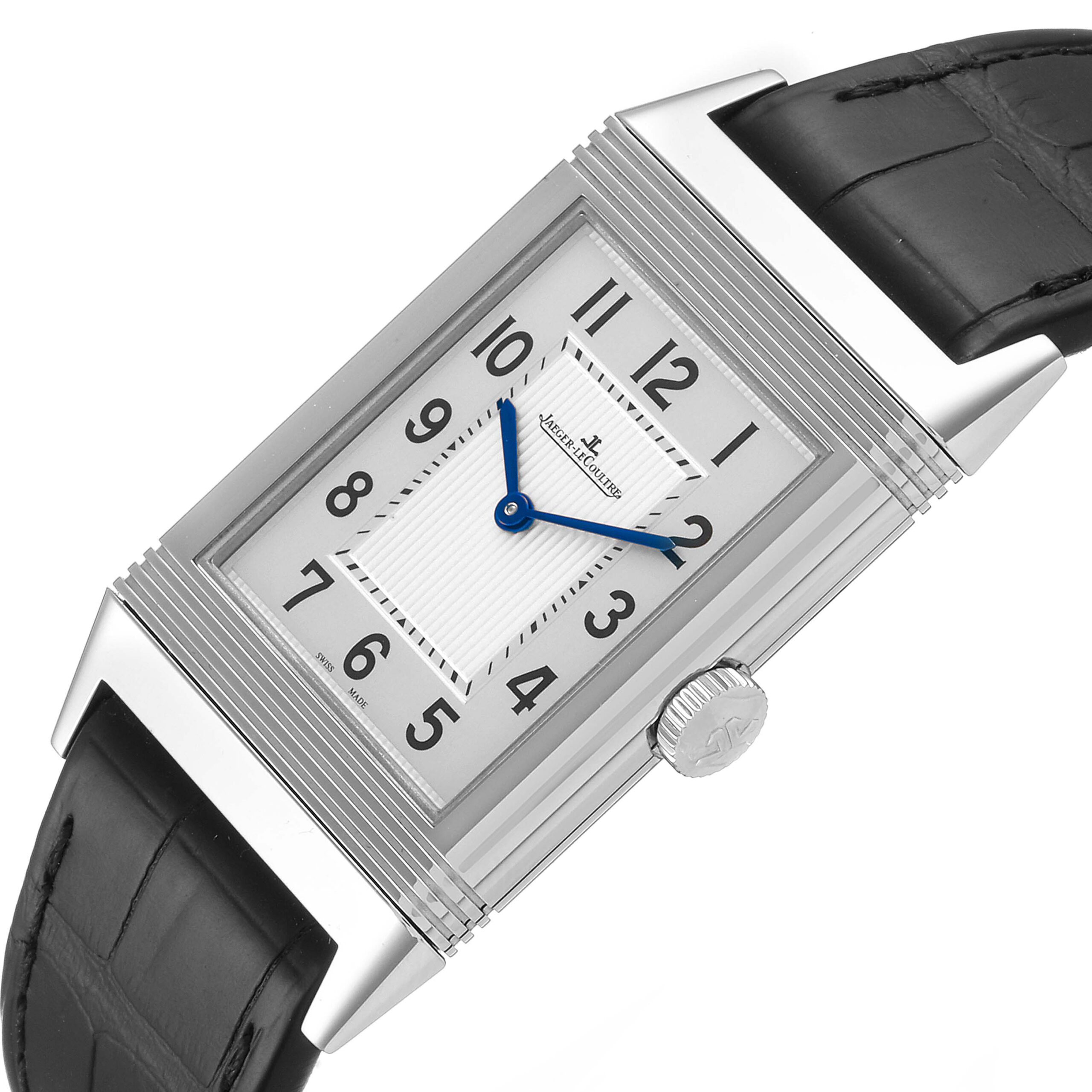 Jaeger LeCoultre Grande Reverso Ultra Thin Steel Mens Watch 277.8.62 Q2788520