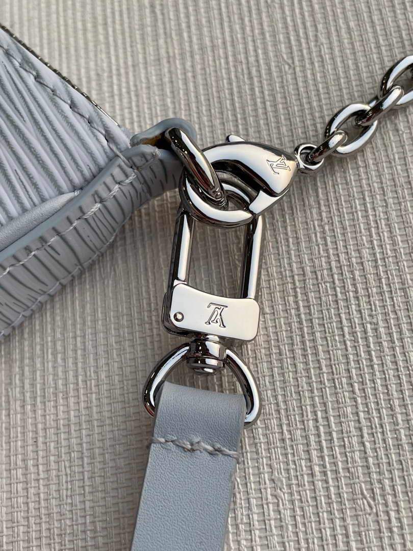 LV M80480 Louis Vuitton Easy Pouch On Strap M80483 Bag Light Blue