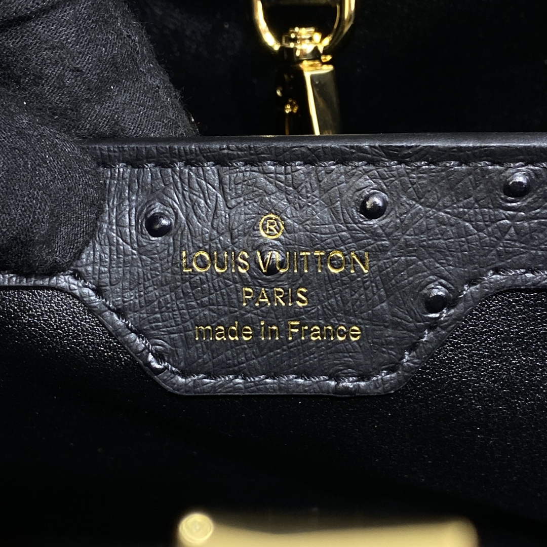LV N81279 Louis Vuitton Capucines MM Handbag Black
