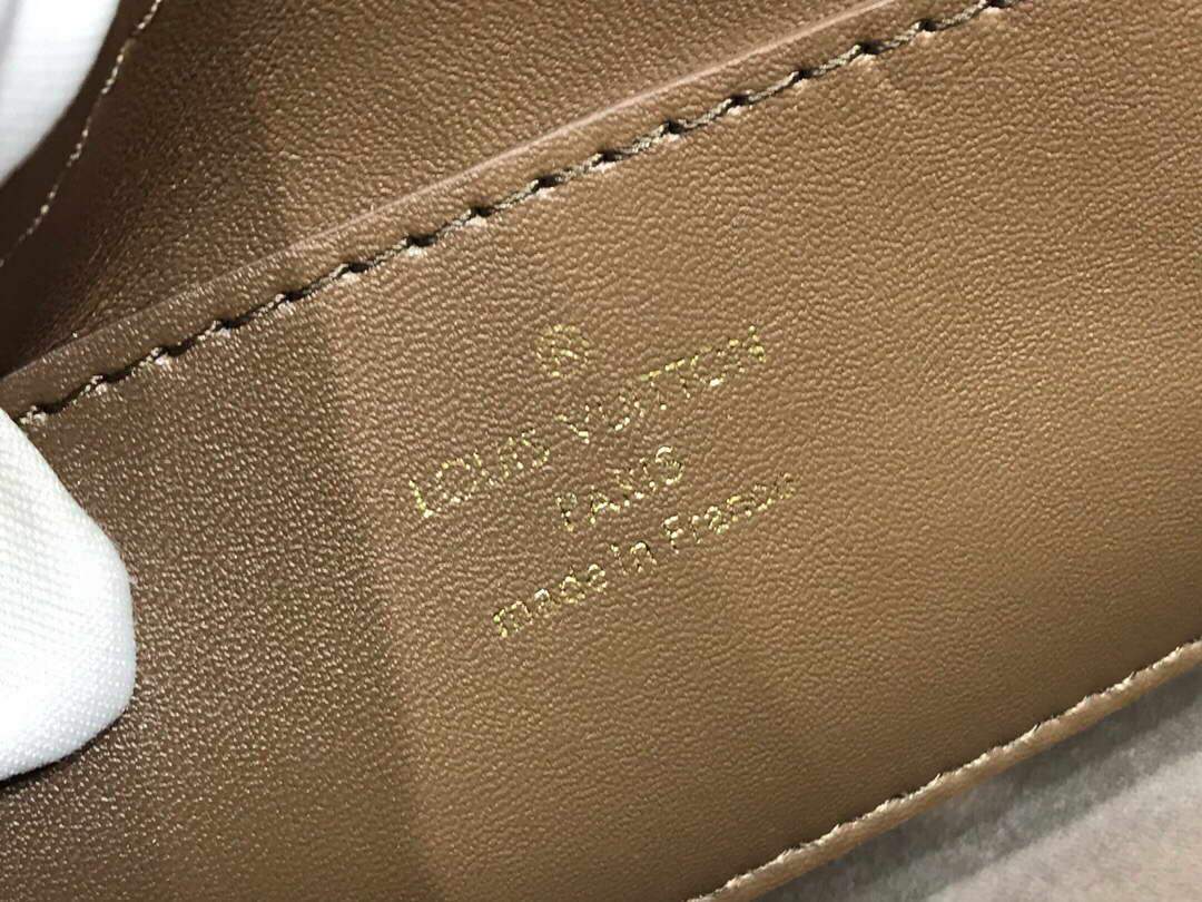 LV M57214 Louis Vuitton Twist one Handle PM Taurillon Leather Beige