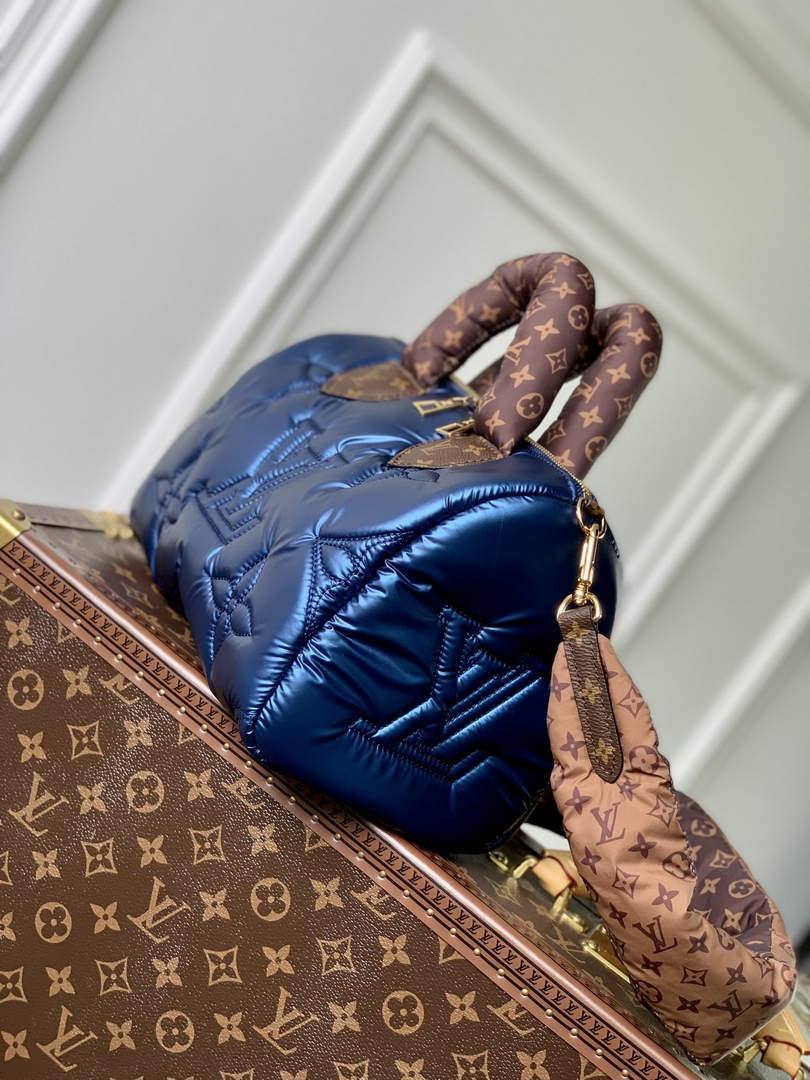 LV M21061 Louis Vuitton Speedy Bandouliere 25 Handbag Navy Blue