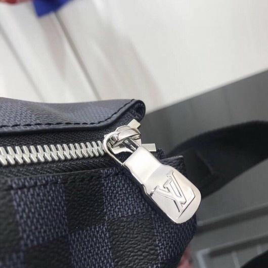 LV N40159 Louis Vuitton Damier Cobalt Discovery Messenger Shoulder Bag Black