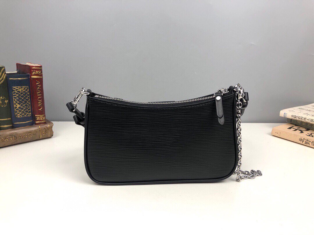 LV M80471 Louis Vuitton Easy Pouch On Strap M80480 M80483 Bag Black