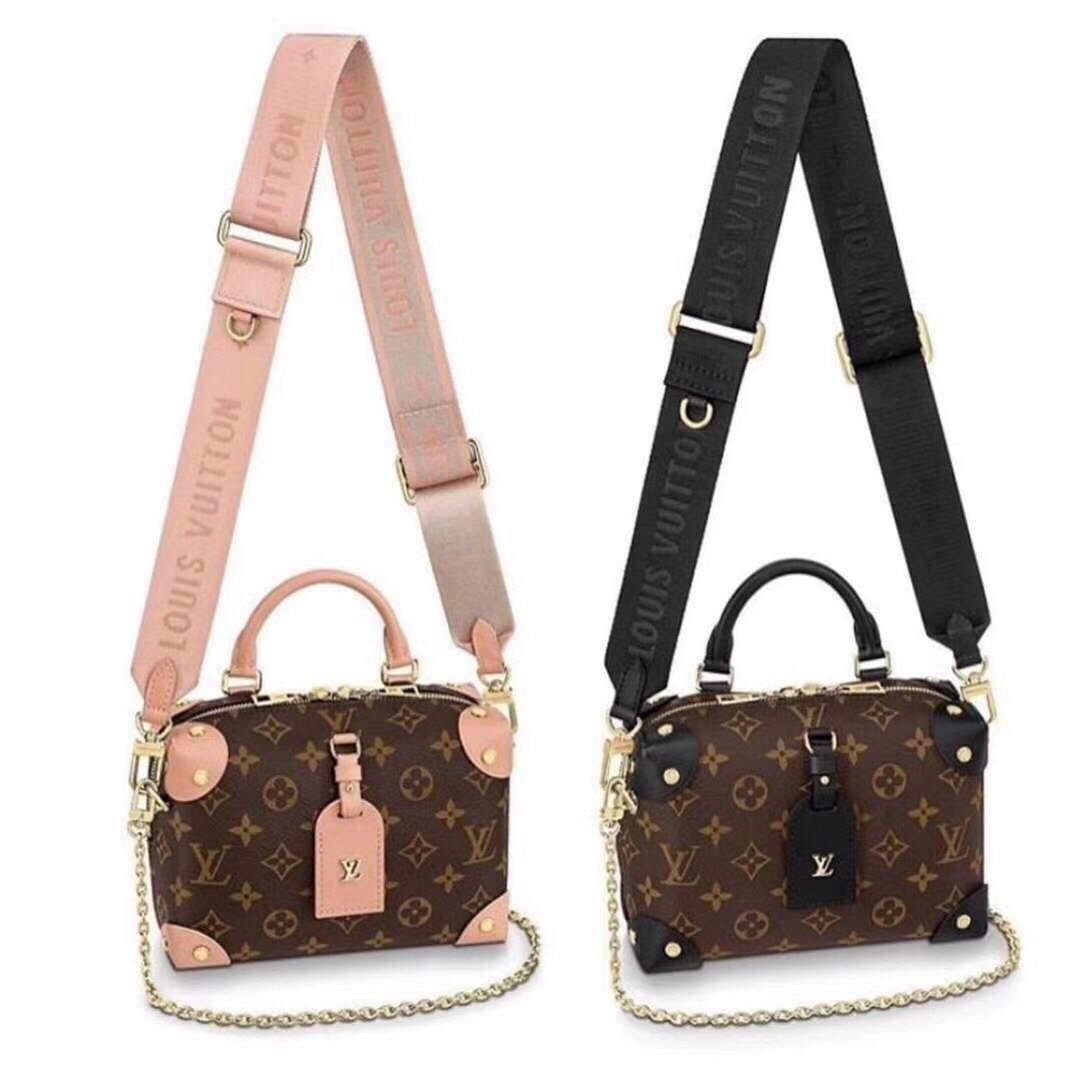 LV M45531 Louis Vuitton Petite Malle Souple Bag M45571 Monogram Pink