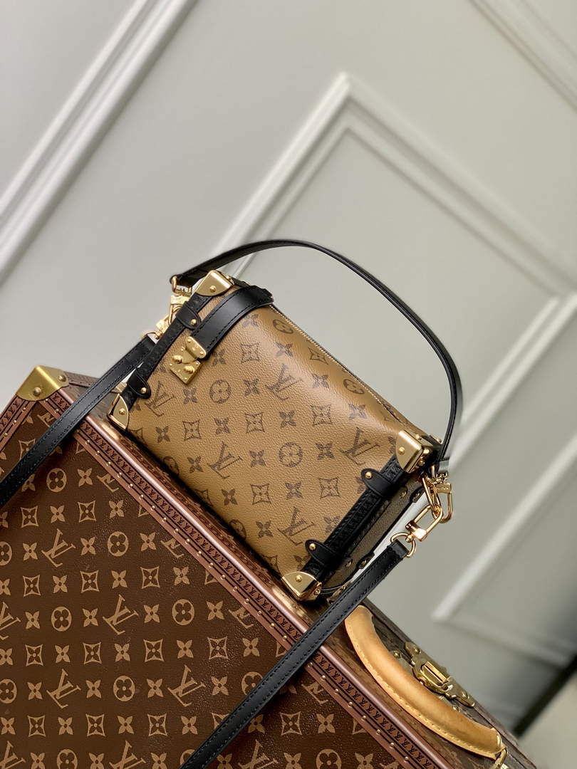 LV M46358 Louis Vuitton Side Trunk PM Handbag Yellow