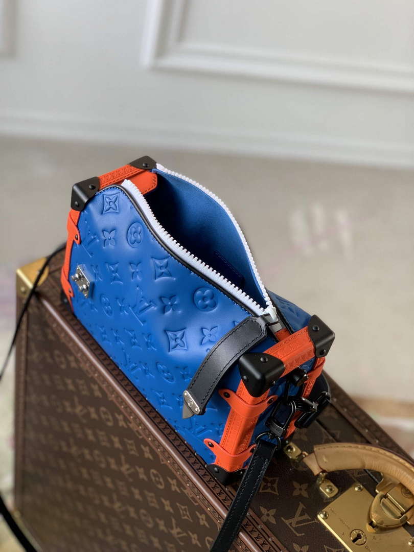 LV M21709 Louis Vuitton Side Trunk PM Bag Blue