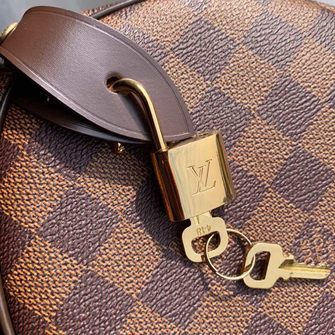 Louis Vuitton LV N41364 Speedy 30 Bag Damier Ebene Canvas