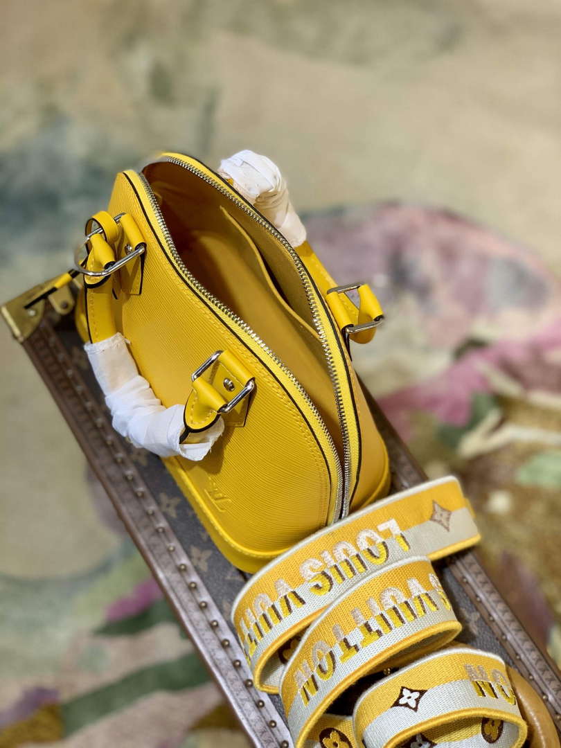 LV M59358 Louis Vuitton Alma BB Bag Sunflower Yellow