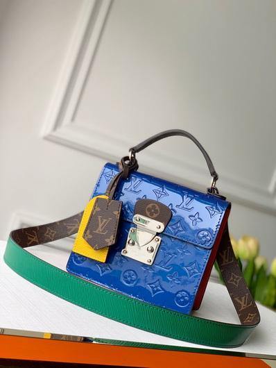LV M90376 Louis Vuitton M90375 Spring Street Bag Blue Red