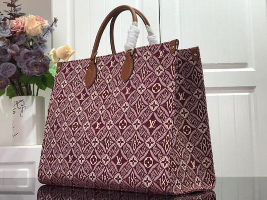 LV M57185 Louis Vuitton M57207 Since 1854 Onthego Gm Monogram Jacquard Red