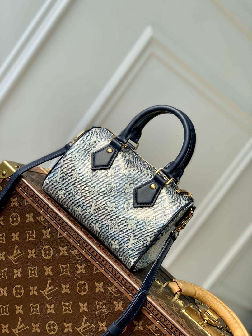 LV M23069 Louis Vuitton Speedy Bandouli��re 20 Handbag Blue