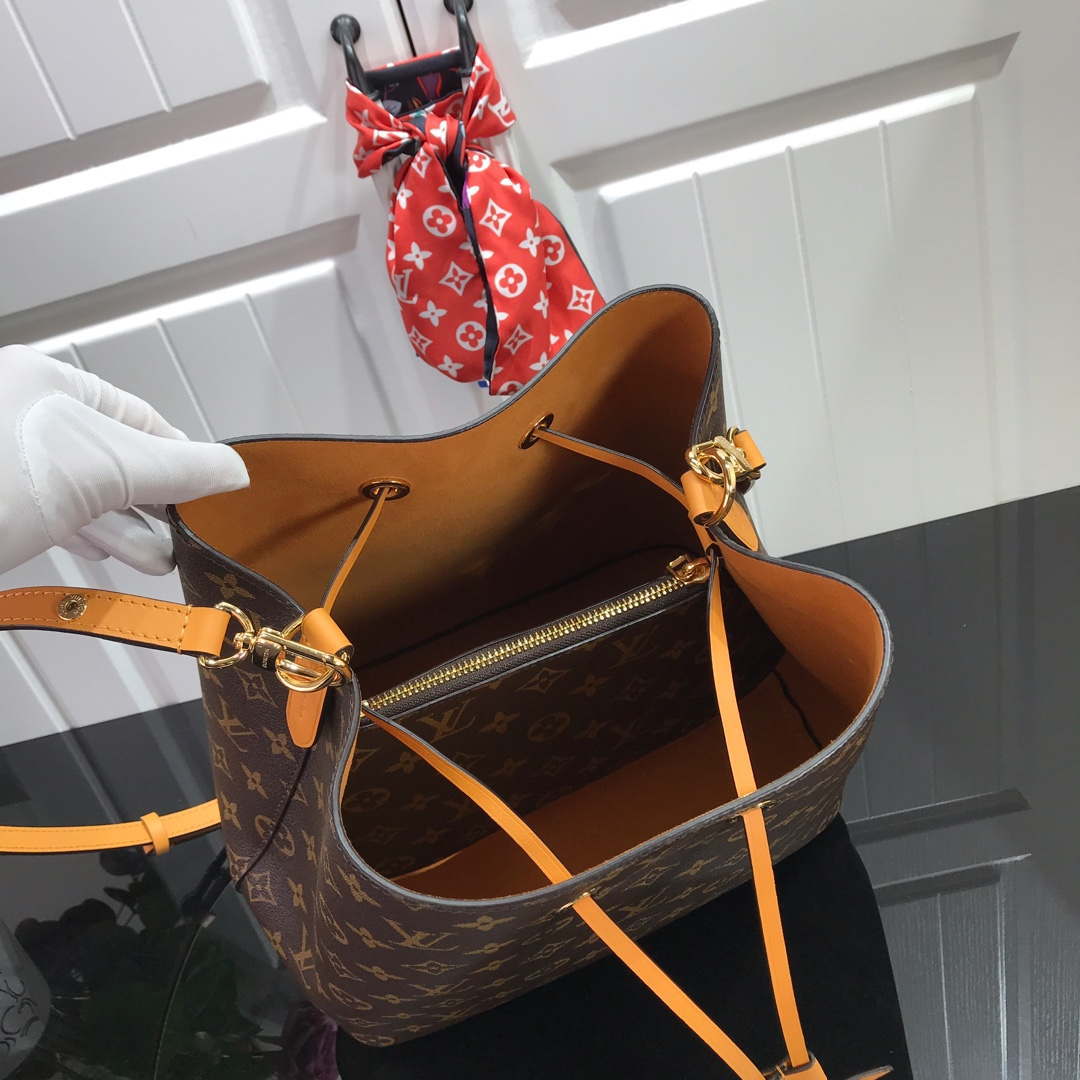 LV M44021 Louis Vuitton NONO MM Bag Monogram Yellow