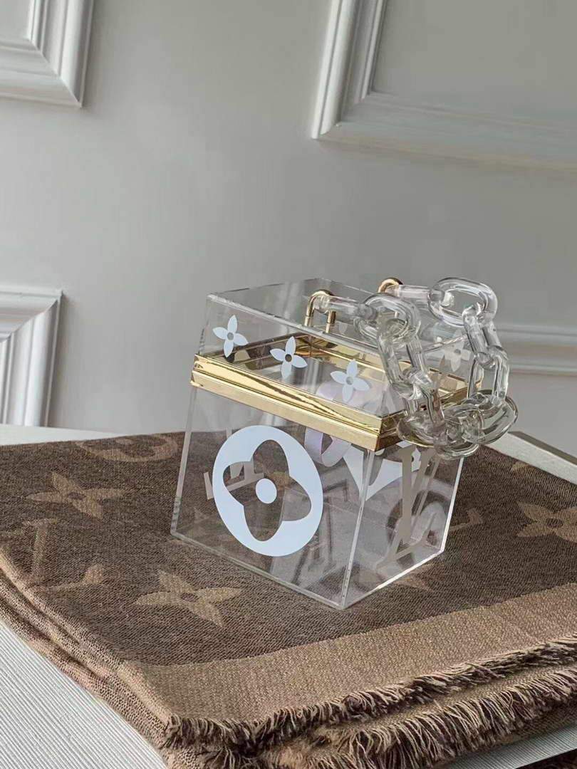 LV GI0488 Louis Vuitton Plexiglass Perfume Cube Scott Box