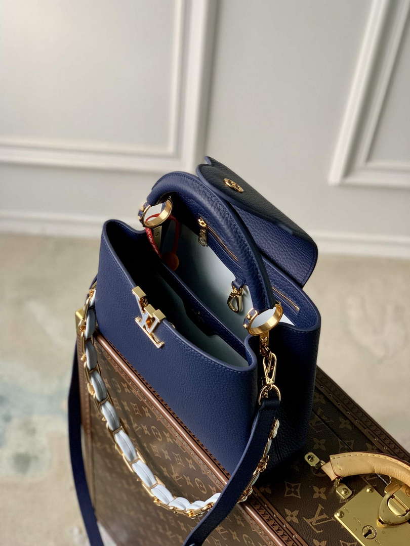 LV M23199 Louis Vuitton Capucines BB Handbag French Blue