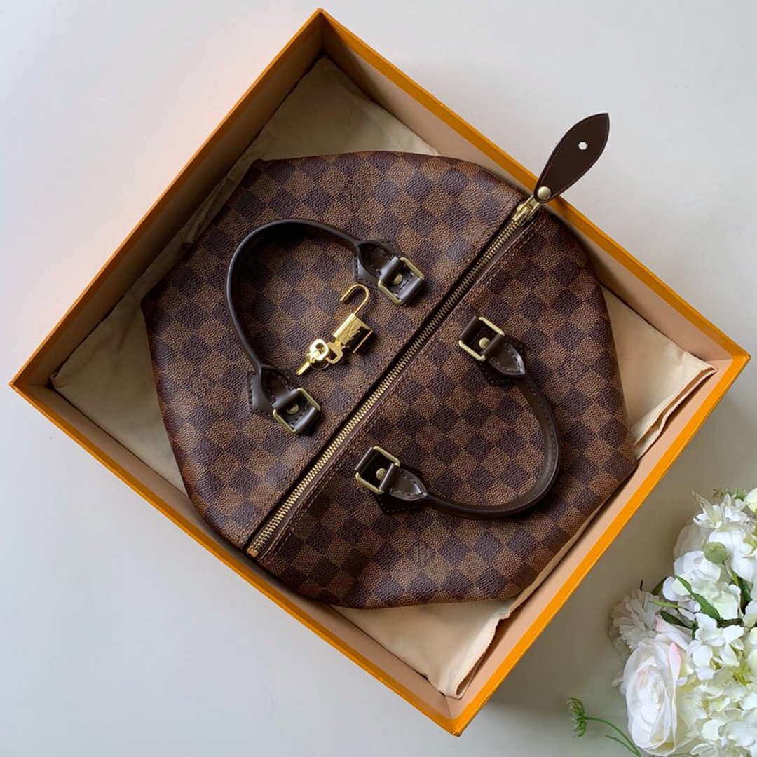 Louis Vuitton LV N41364 Speedy 30 Bag Damier Ebene Canvas