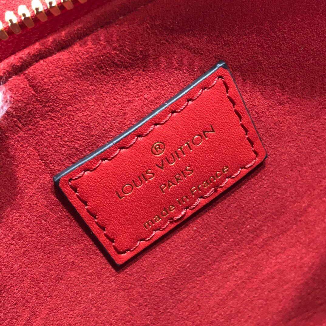 LV M44818 Louis Vuitton Soufflot BB Bag M44817 Monogram Canvas Red