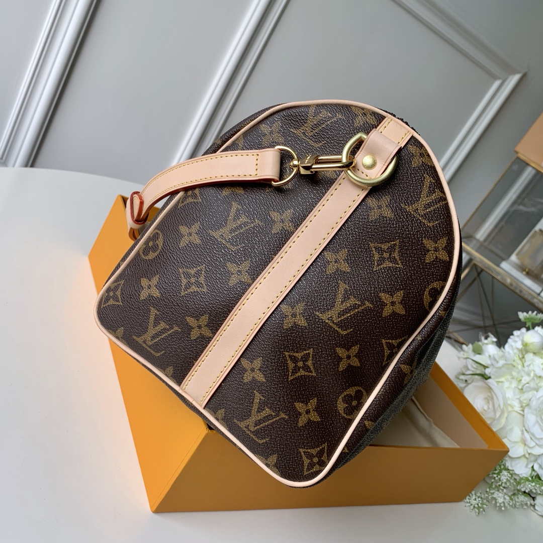 Louis Vuitton LV M41112 Speedy 30 Bag Monogram Canvas With Strap