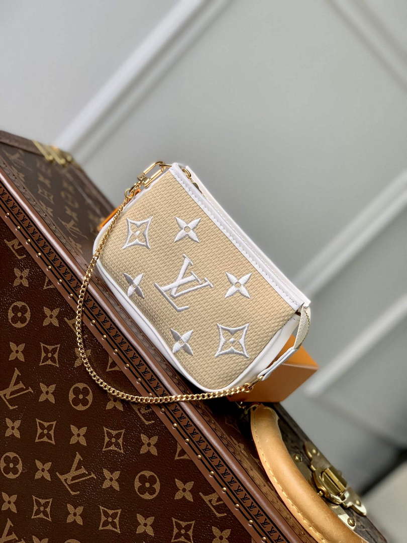 LV M82472 Louis Vuitton Mini Pochette Accessoires White