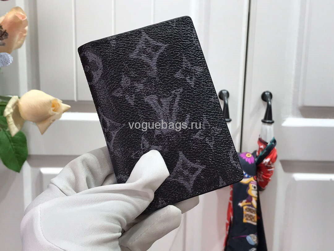 LV M90454 Louis Vuitton Pocket Organizer Monogram Black