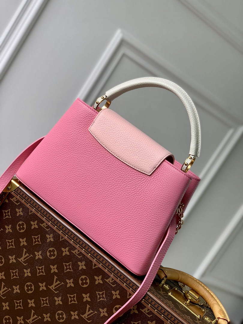 LV M22375 Louis Vuitton Capucines MM Handbag Pink