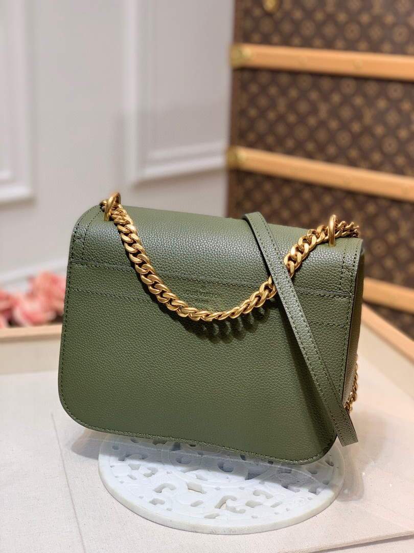 LV M57067 Louis Vuitton M57072 Lockme Chain PM Shoulder Bags in Monogram Green