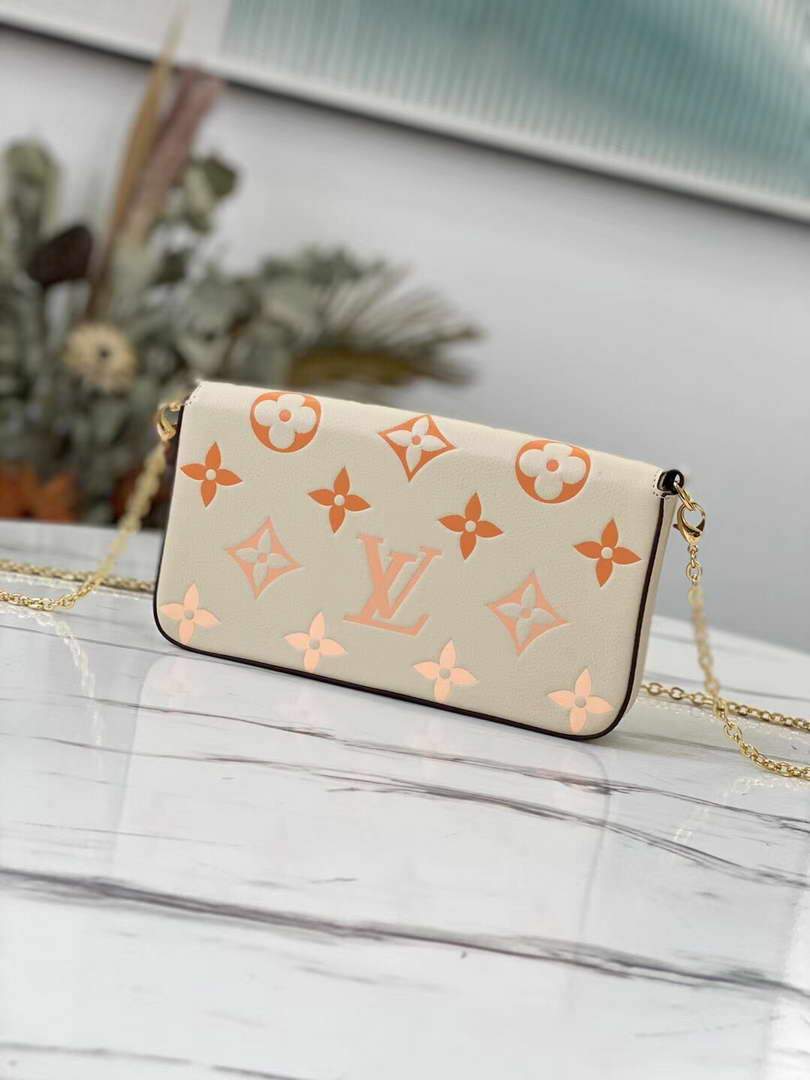 LV M80498 Louis Vuitton F��licie Pochette Bag Cream