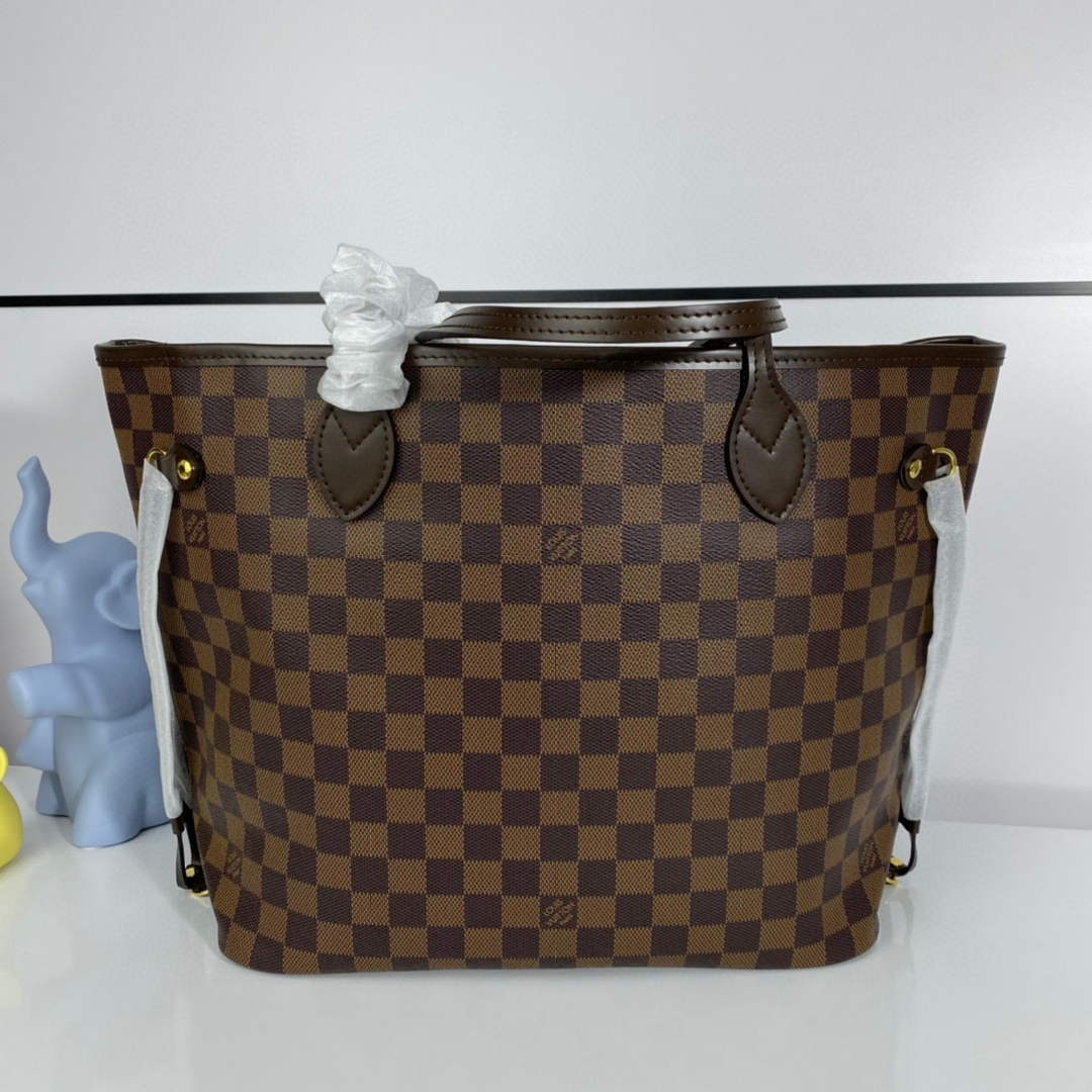 Louis Vuitton LV N41603 Neverfull MM Damier Ebene Rose Ballerine Pink